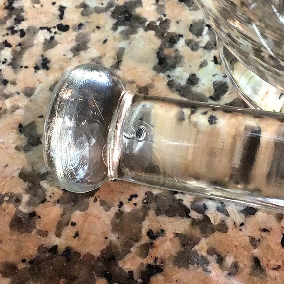 Vintage Pharmacy clear glass Mortar & Pestle Set - Picture 3 of 4